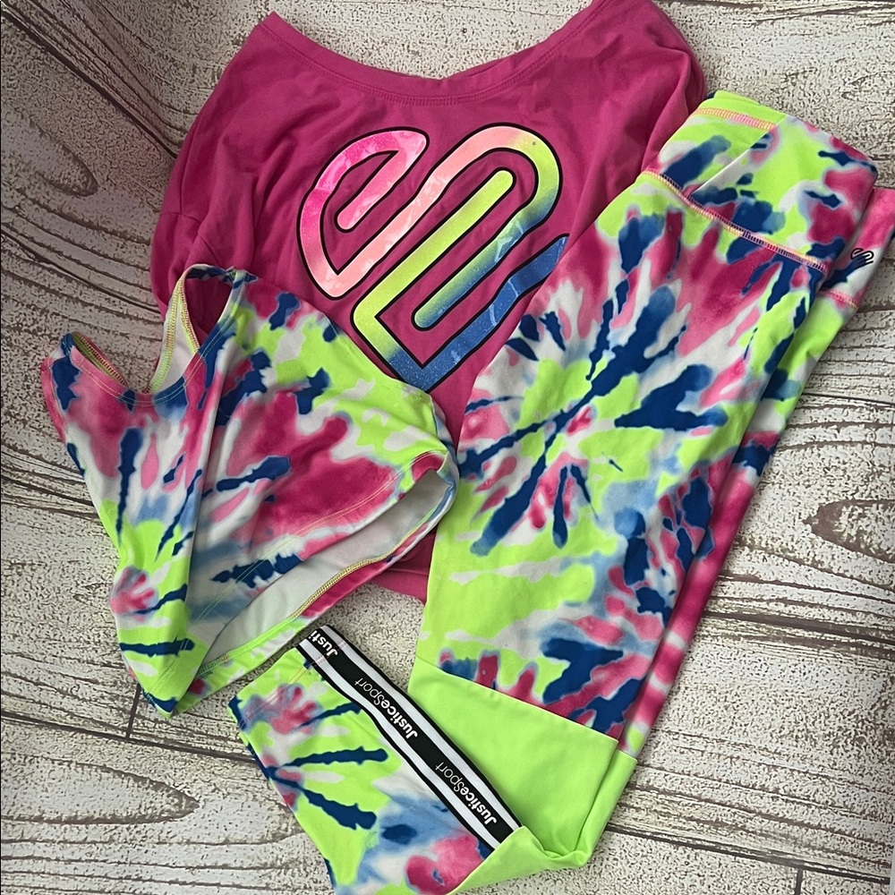 Vibrant Tie-Dye three piece set for Kids by Justice